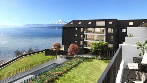 Venta de Departamentos en Edificio Puerto Pewün — Molco Alto, Pucón