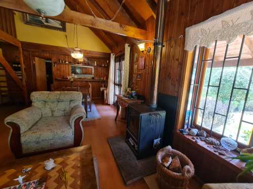 Venta Casa en Parcela más cabaña con orilla de río Liucura — Quetroleufu, Pucón